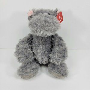 Aurora Tubbie Wubbies Gray Hippo Plush with Pink Ears